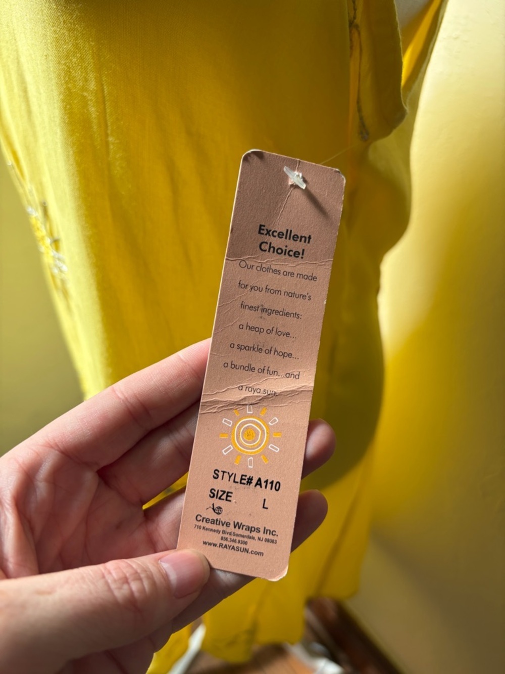 Raya Sun Embroidered Palm Tree Sundress Yellow Sleeveless NWT L - Picture 9 of 9